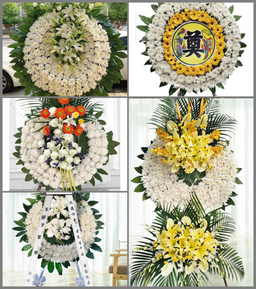 湖北黄冈市黄梅县小池镇腊列村花圈速递